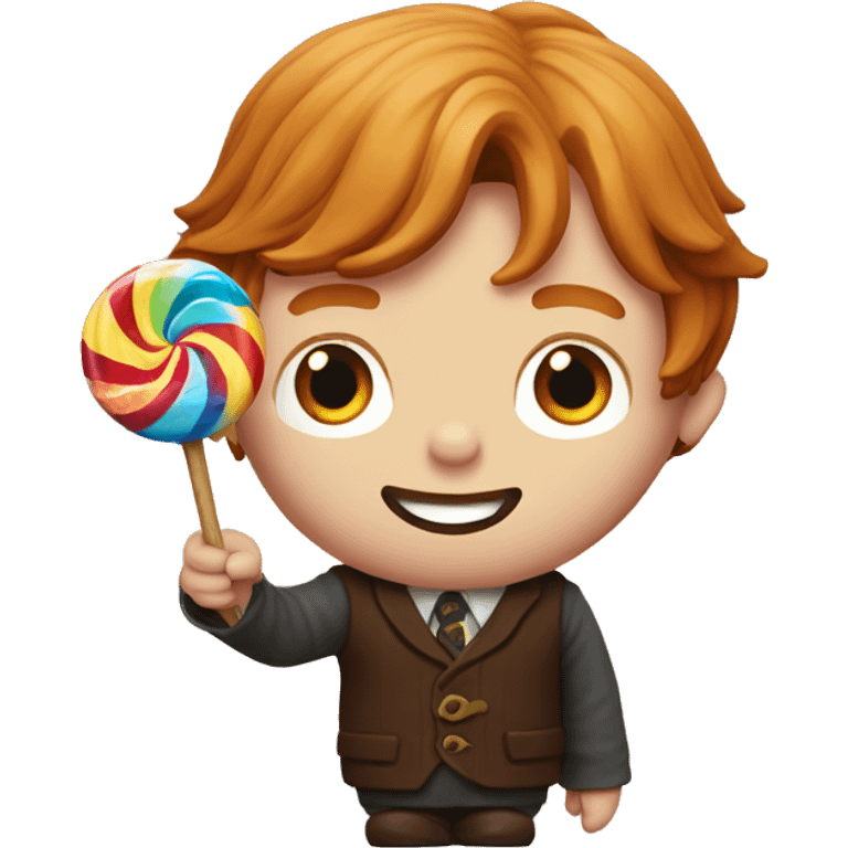 Ron Weasley holds a candy in his hands emoji