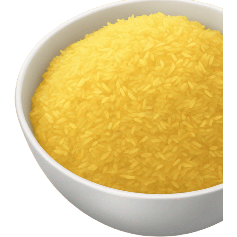 Bowl of yellow rice with chicken  emoji