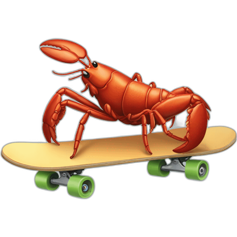 lobster on a skateboard emoji