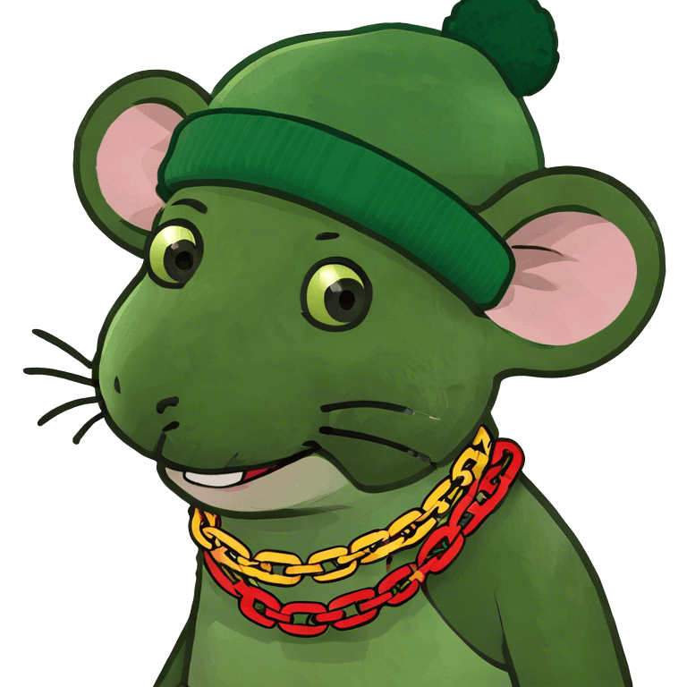 Rasta mouse emoji