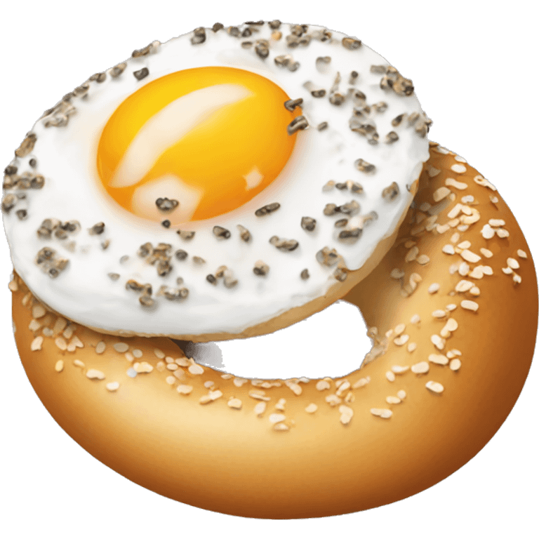 egg everything bagel  emoji