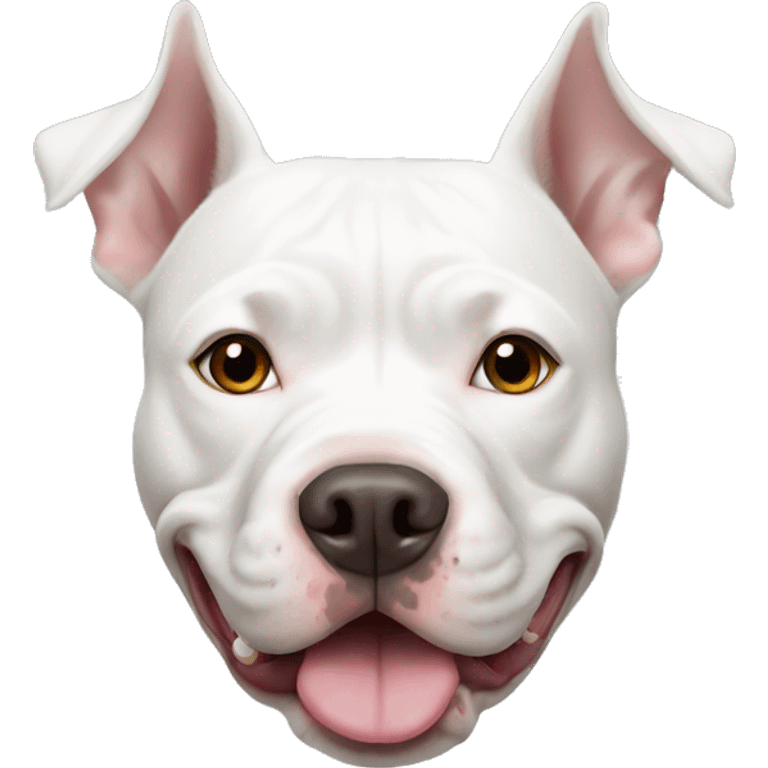 White pitbull emoji