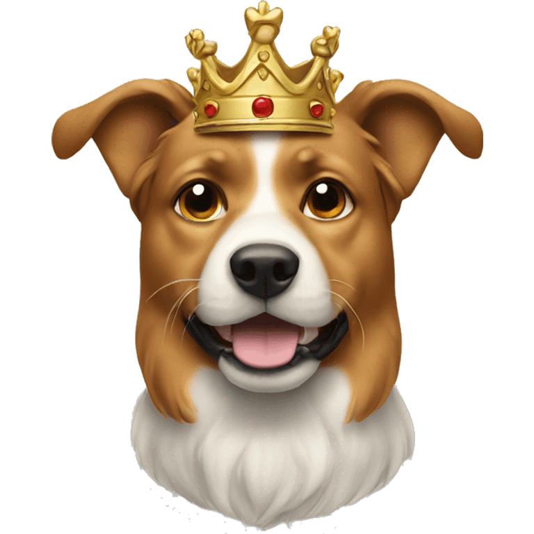 Dog with a crown emoji