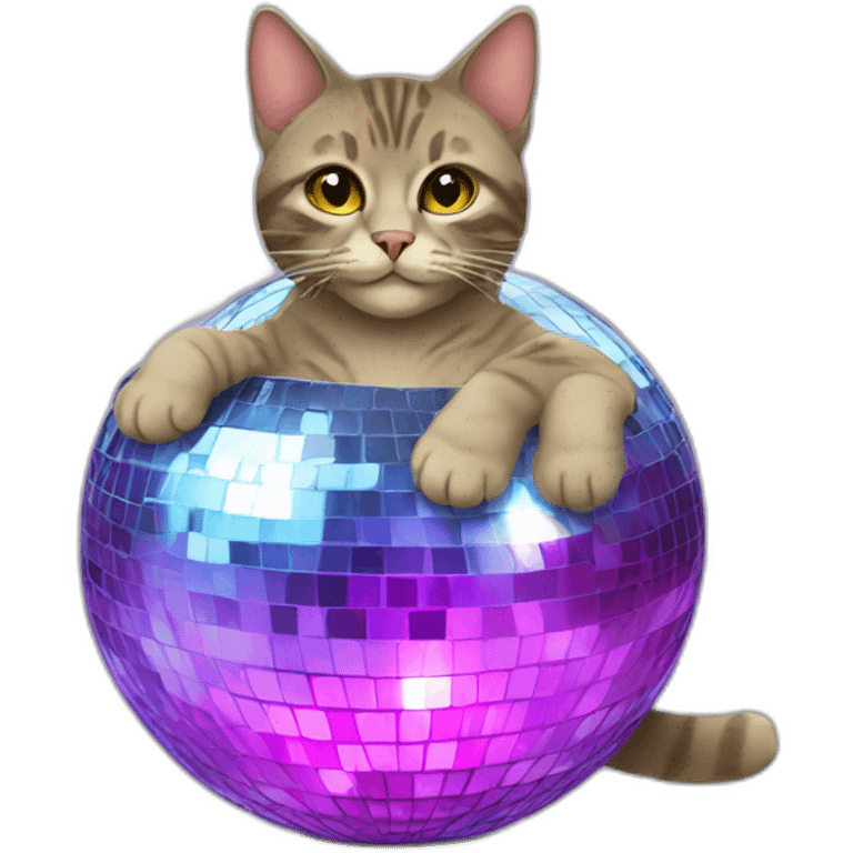 disco ball cat emoji