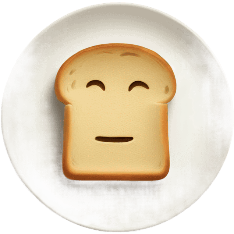 bread on a plate emoji