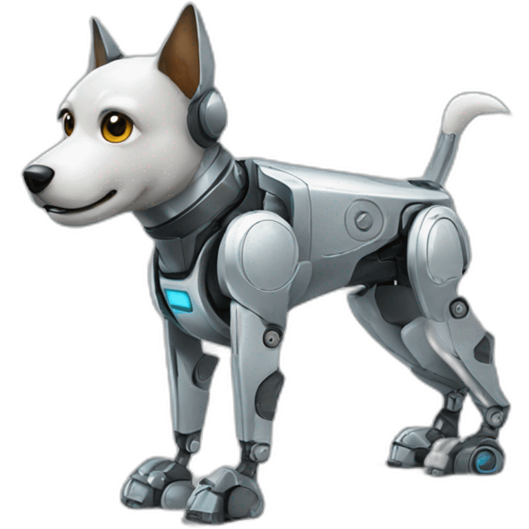 Robot dog emoji