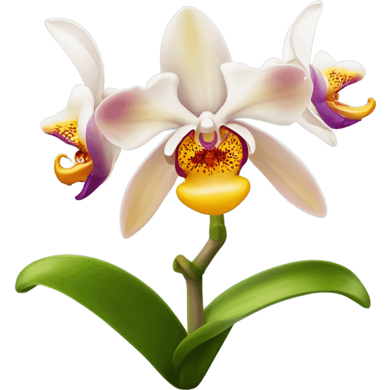 orquídea emoji