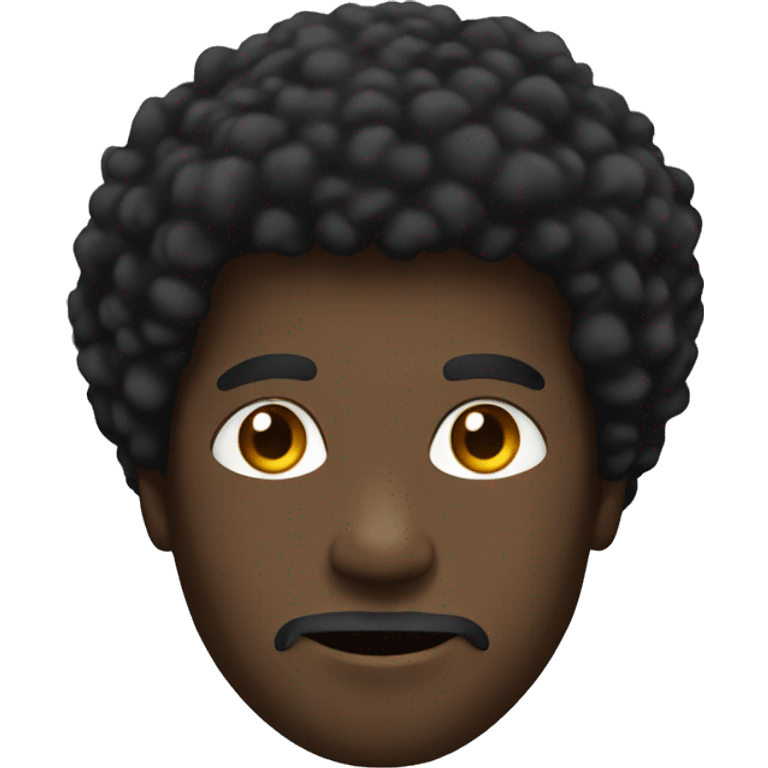 Black men with afro emoji