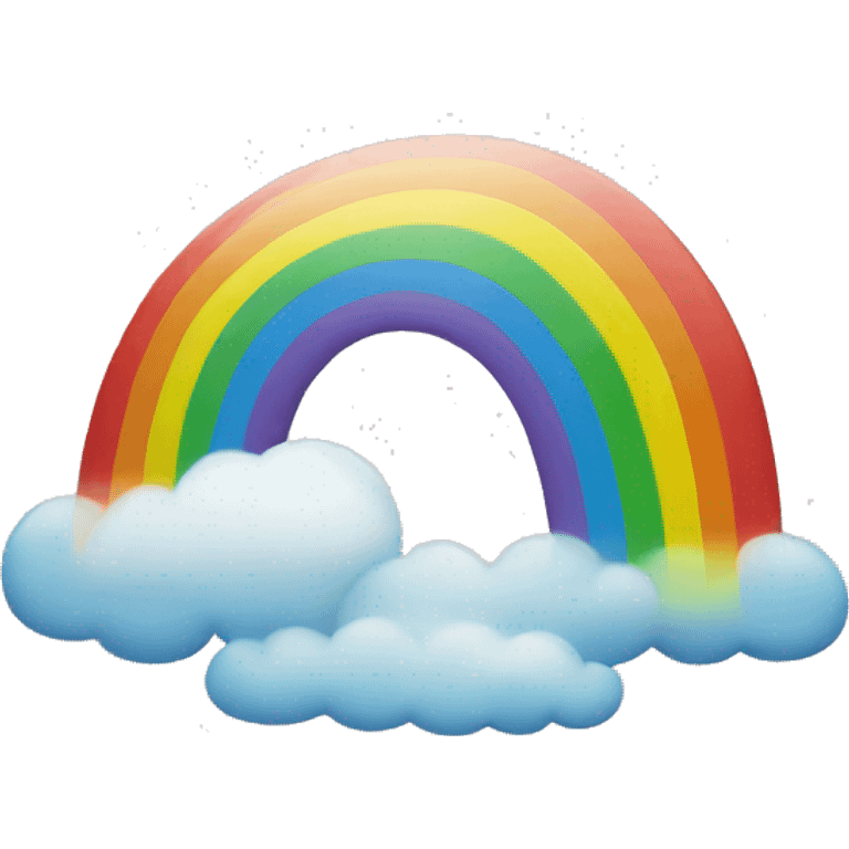 Rainbow and clouds emoji