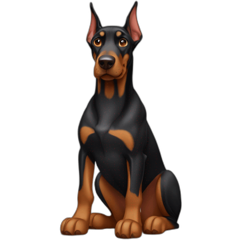 Doberman enfadado emoji