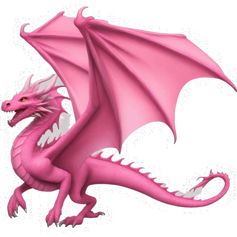 Realistic Pink dragon beautiful pretty high detail flying dragon  emoji