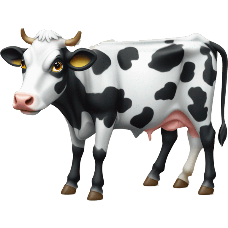 Vache qui mange de l’herbe emoji