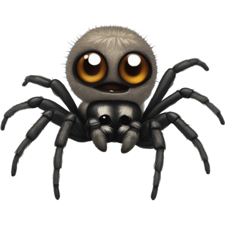 Cute baby jumping spider emoji