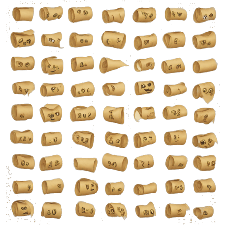 New Year scrolls emoji