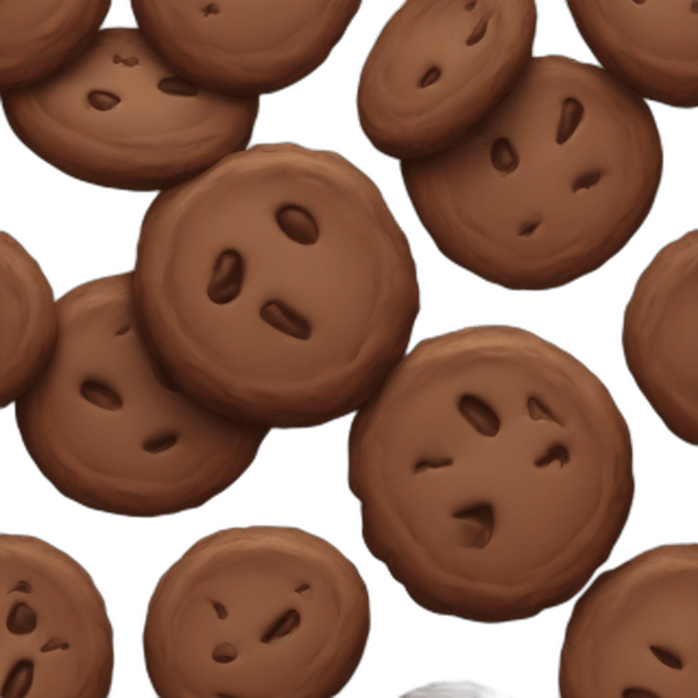 1 chocolate cookie emoji