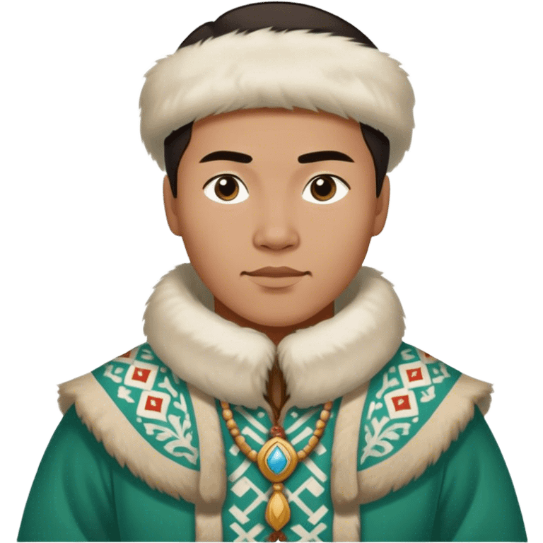 greenland citizen traditional outfit standing full scale emoji