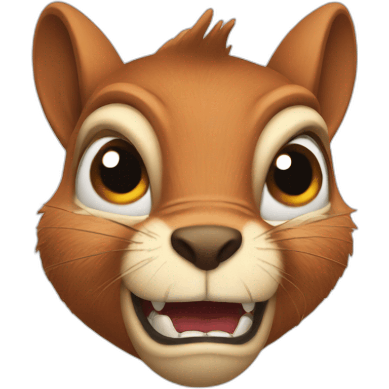 Very angry squirrel emoji