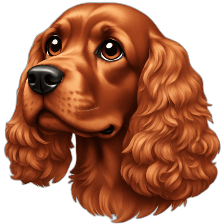 Red cocker spaniel emoji