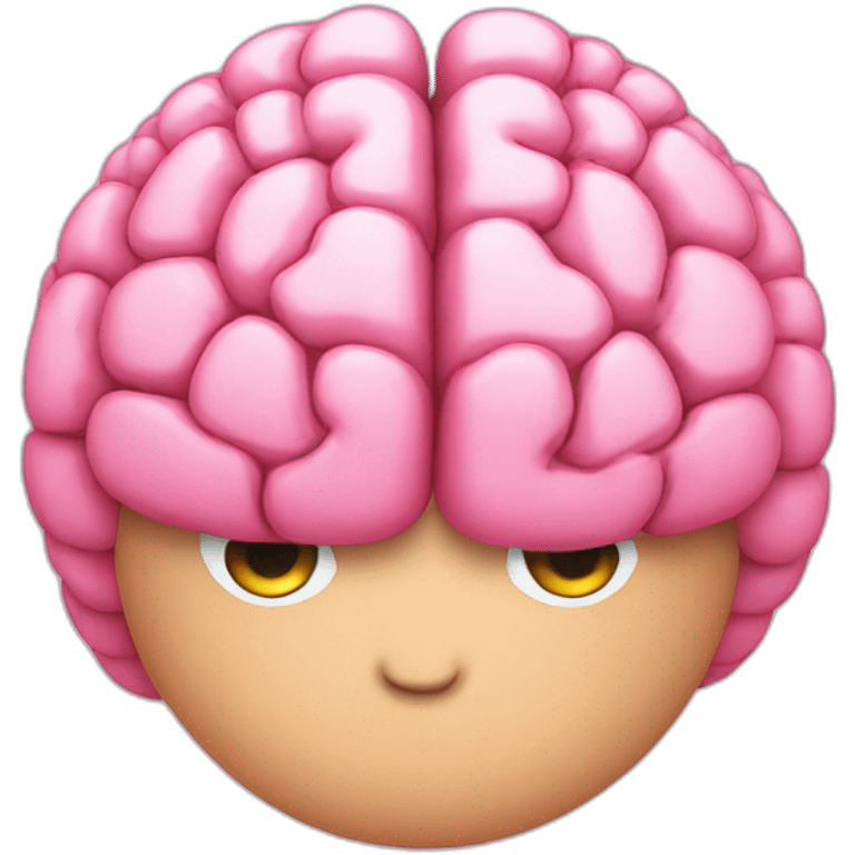 pink brain emoji