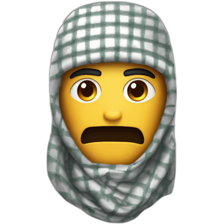 iron man wearing keffiyeh emoji