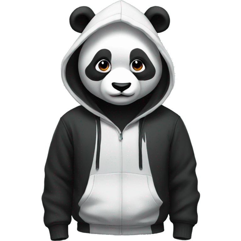 panda wearing hoodie emoji