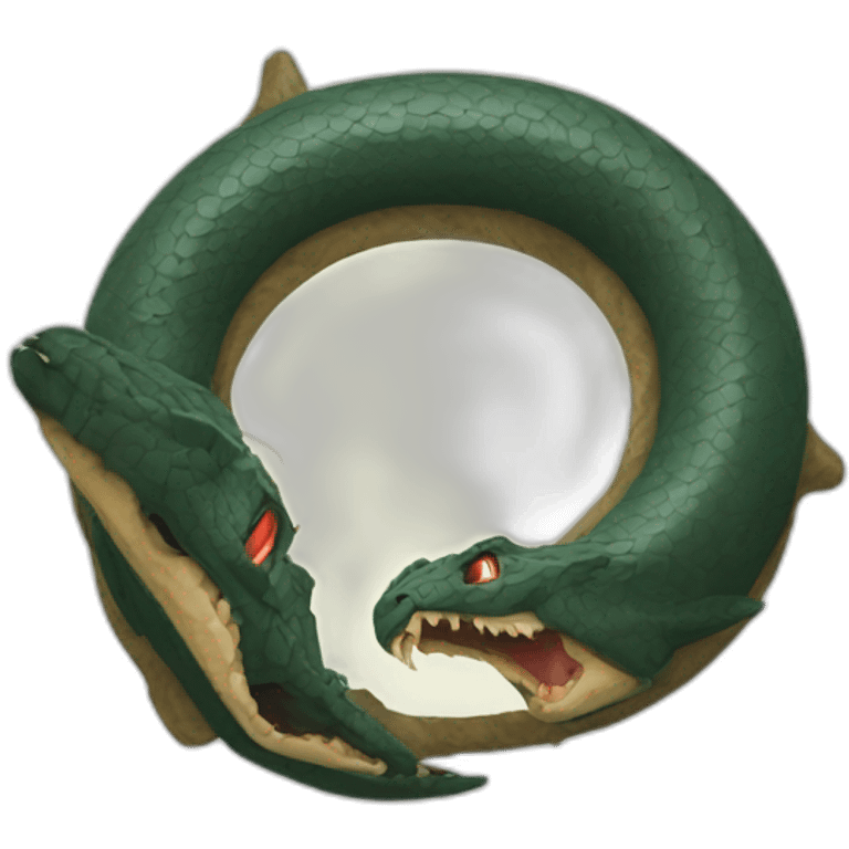 Intense ouroboros emoji