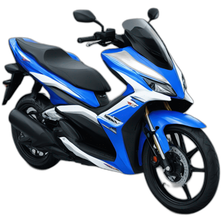 Yamaha aerox blue  emoji