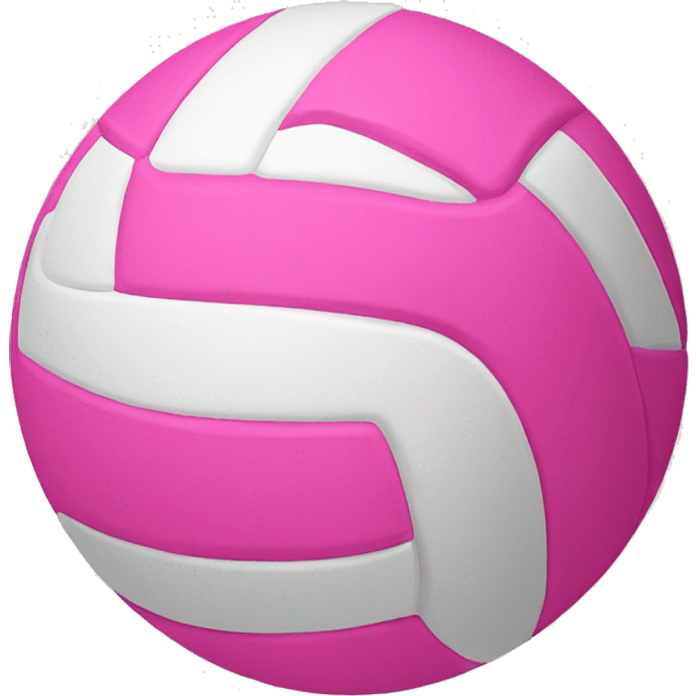 Pink volleyball emoji