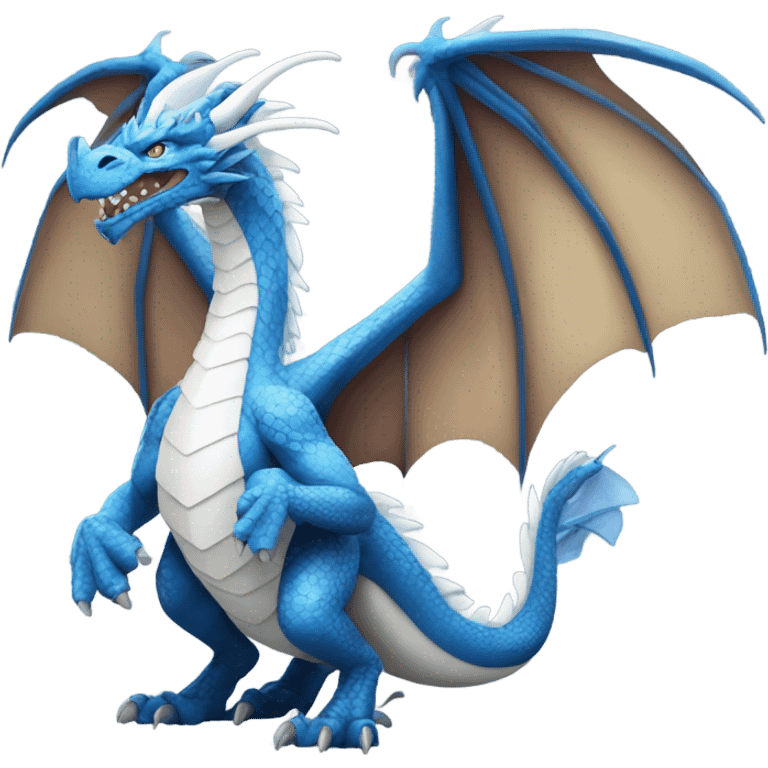 Blue eyes white dragon  emoji