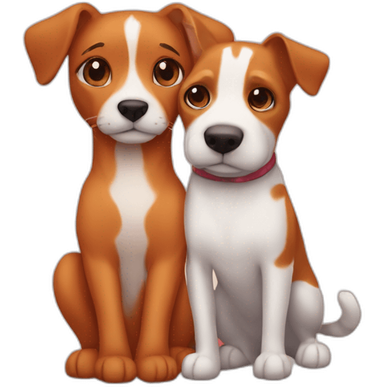 red-tabby-cat-cat-cat-feline-and-brown-jack-russell-dog-hugging emoji