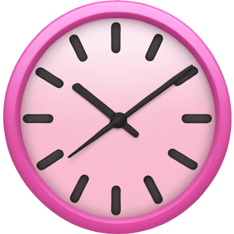 pink 11am clock  emoji