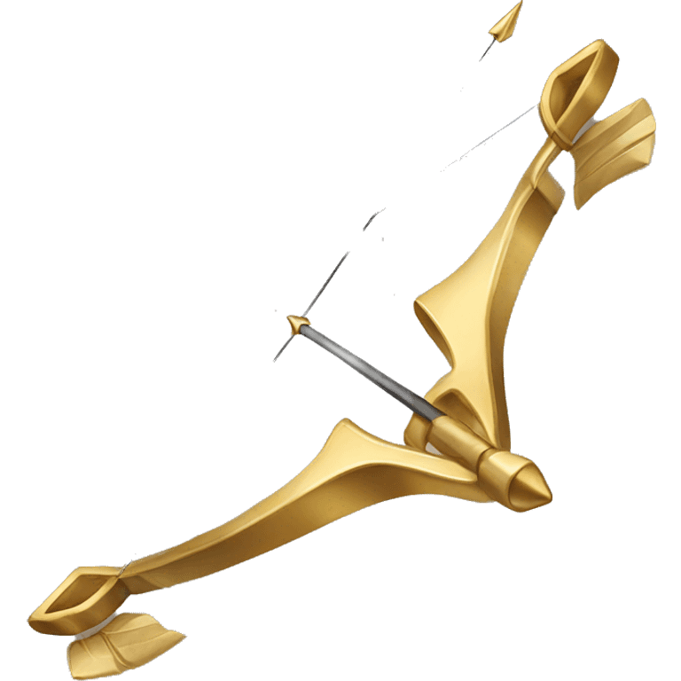 Gold bow and arrow emoji