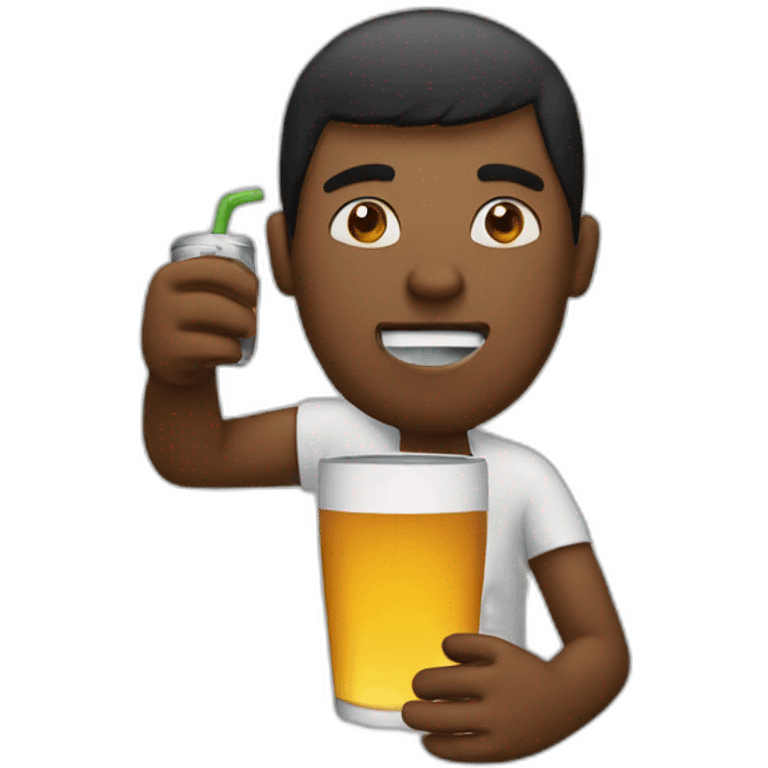 person drinking mate emoji