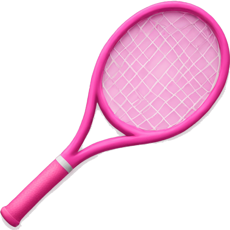 Pink tennis racket emoji