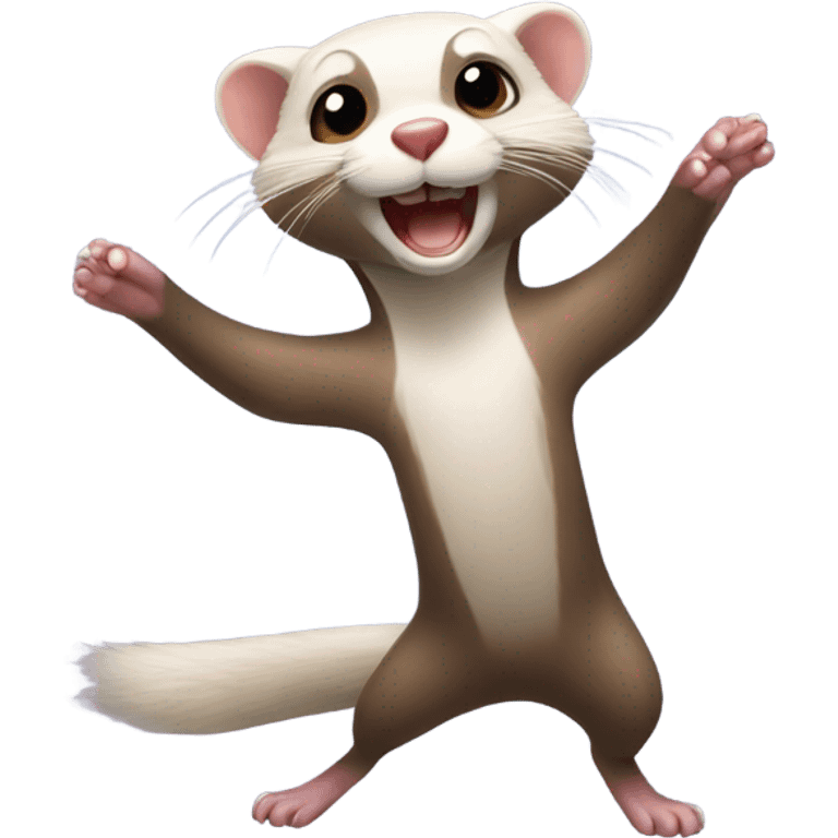 Dancing ferret  emoji