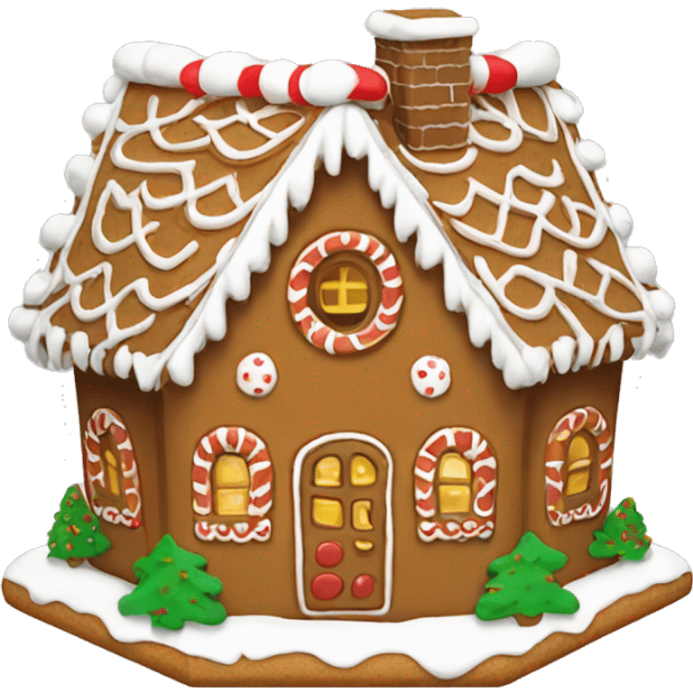 gingerbread house emoji