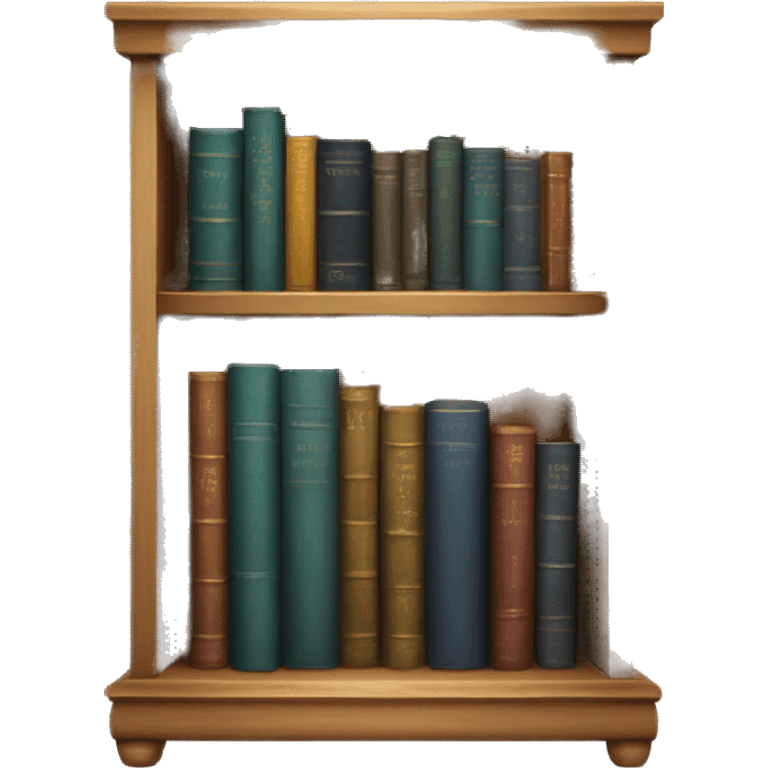 An elegant Book shelf  emoji