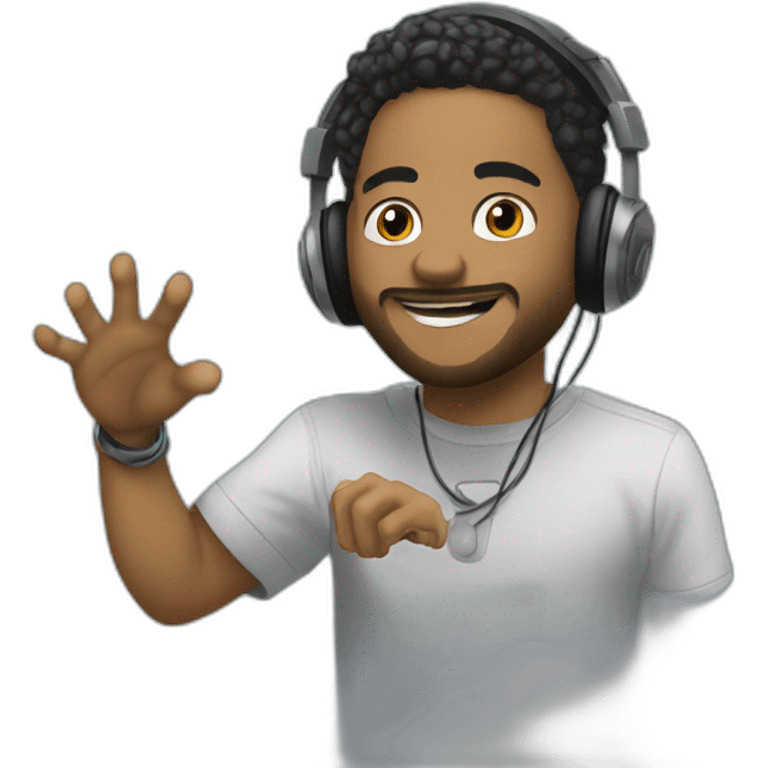 Controlador  dj gif emoji