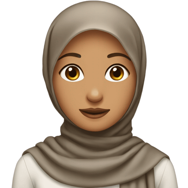 Tan skin girl wearing hijab  emoji