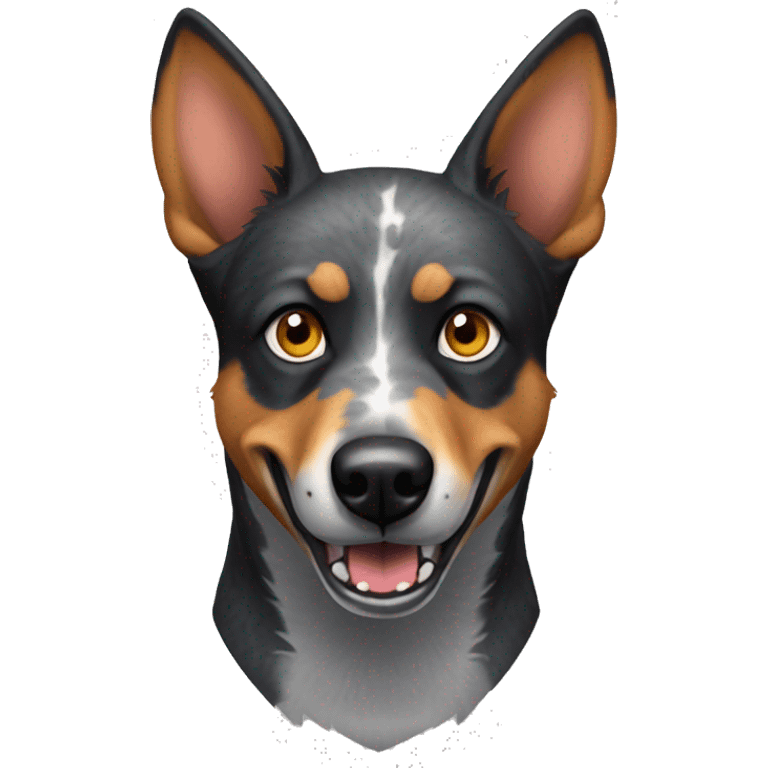 Evil velociraptor Australian cattle dog emoji