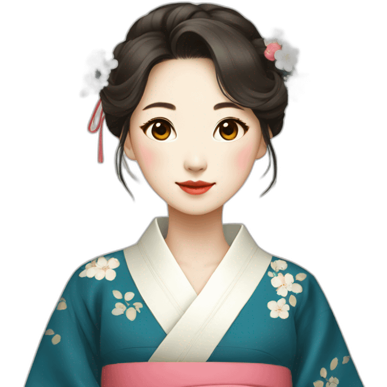 korean traditional dress , dress only emoji