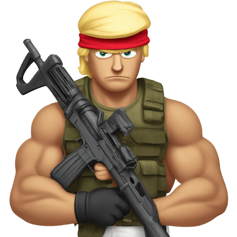 Trump rambo emoji