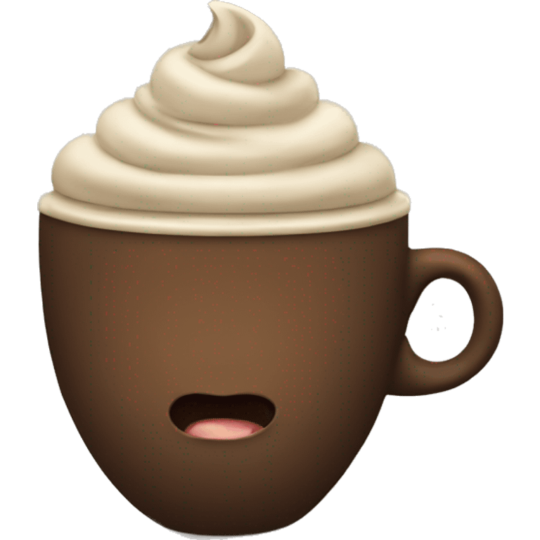 Mocha coffee emoji