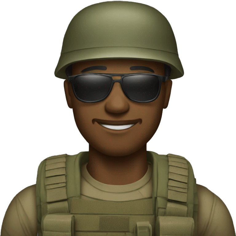 soldier in sunglasses emoji