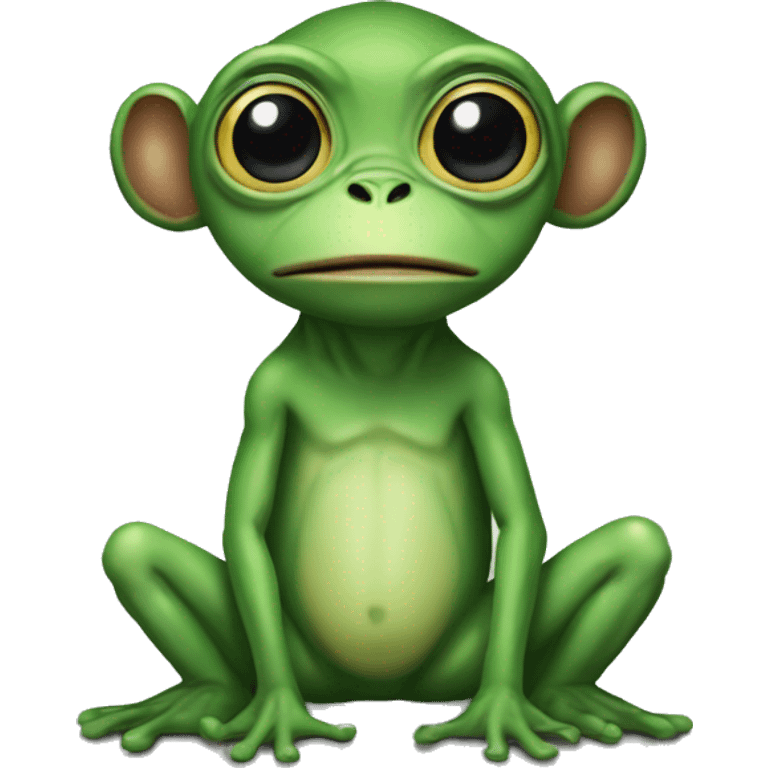 Frog alien monkey emoji emoji