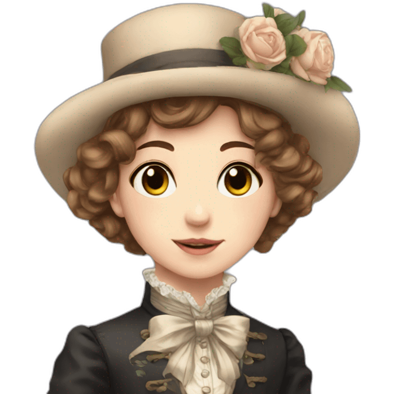 Victorian time cute femboy emoji