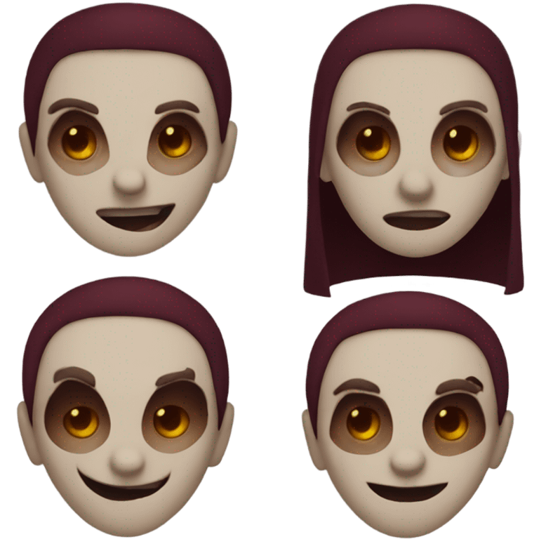 burgundy vampire  emoji