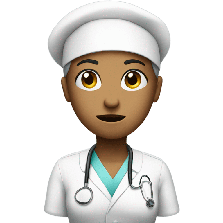 Confused nurse emoji