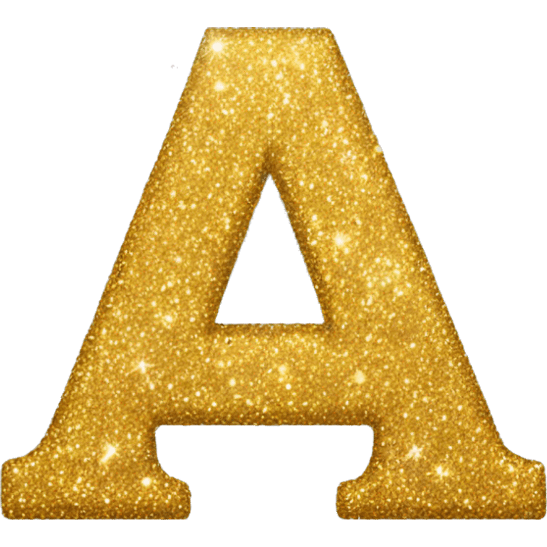 Glitter letter a emoji