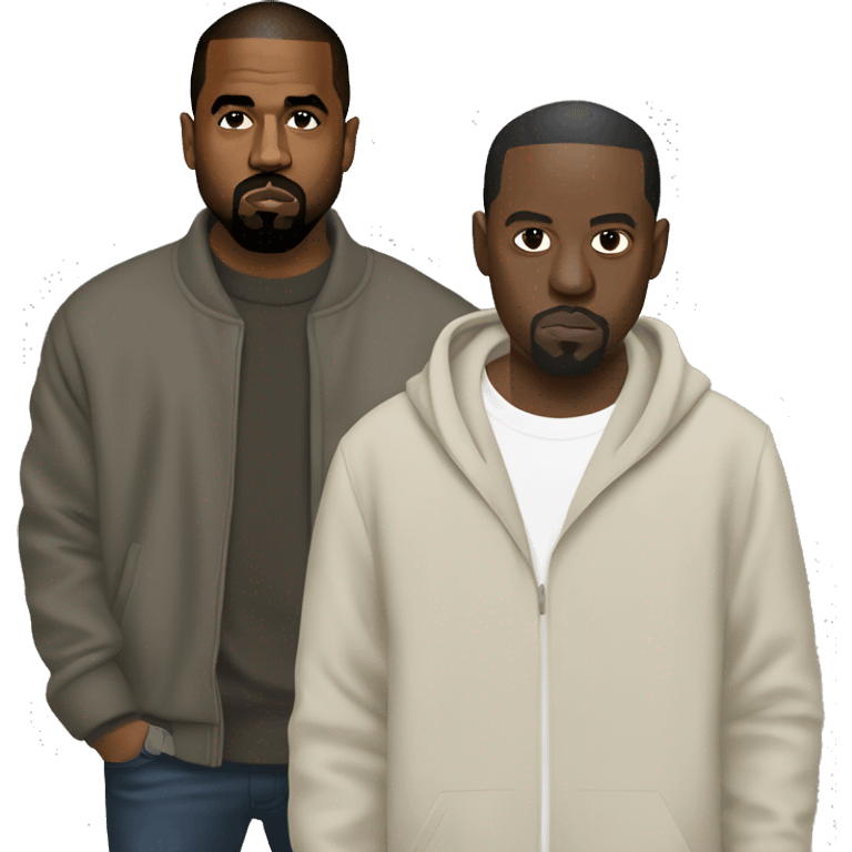 kanye west and kendrick lamar emoji